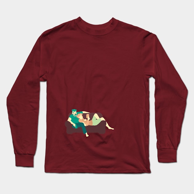 Couch Long Sleeve T-Shirt by Bolterrific